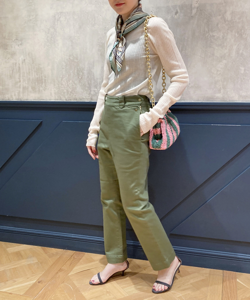 IENA LA BOUCLE(イエナラブークル)の「IENA LA BOUCLE カツラギ ランチパンツ◆(その他パンツ・レディース・カーキ・38/36/40/34)」の7枚目の写真