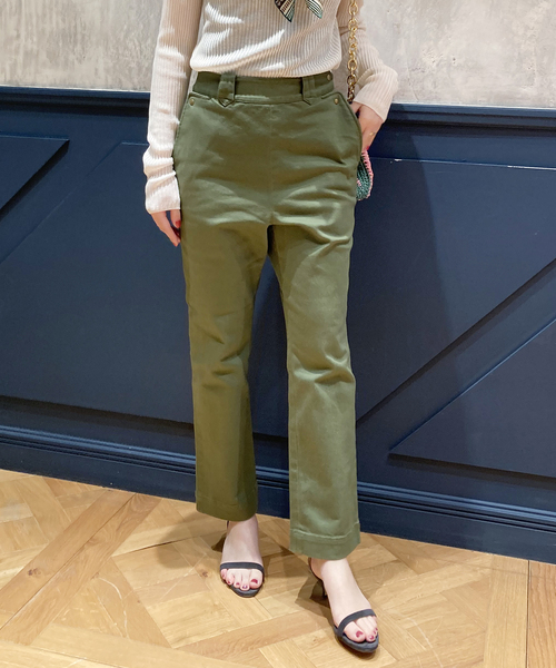 IENA LA BOUCLE(イエナラブークル)の「IENA LA BOUCLE カツラギ ランチパンツ◆(その他パンツ・レディース・カーキ・38/36/40/34)」の9枚目の写真
