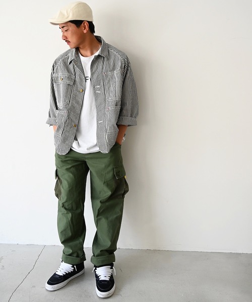 CANAL JEAN(キャナルジーン)の「YA-YA(ヤヤ) "MilkeyWay"ヒッコリーデニムジャケット(デニムジャケット・レディース・ネイビー・38)」の6枚目の写真