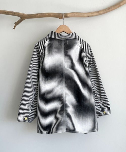 CANAL JEAN(キャナルジーン)の「YA-YA(ヤヤ) "MilkeyWay"ヒッコリーデニムジャケット(デニムジャケット・レディース・ネイビー・38)」の11枚目の写真