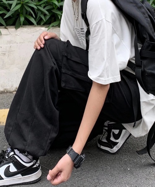 MGV（エムジーヴィー）の「サイドポケット2WAYワイドカーゴパンツ（カーゴパンツ・メンズ・カーキ/ベージュ/ブラック・MEDIUM/LARGE/X-LARGE）」の16枚目の写真