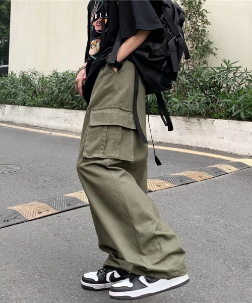 ベージュ カーゴパンツ サイドポケット付き archives カーゴパンツ サイドドロストカーゴパンツ レディース