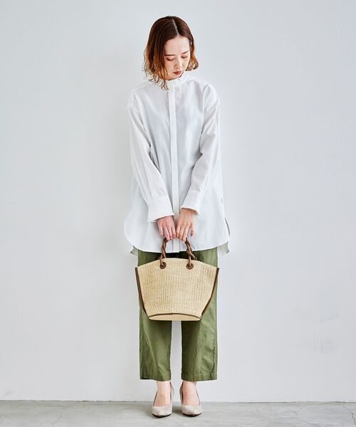 le.coeur blanc（ルクールブラン）の「ツイストハンドルトート（トートバッグ・レディース・アイボリー・FREE）」の4枚目の写真