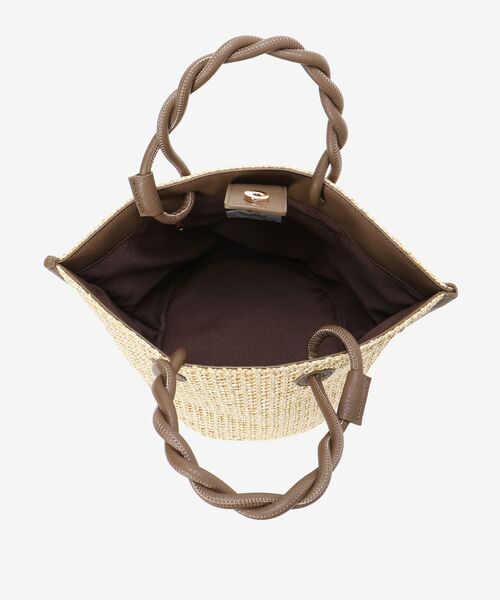 le.coeur blanc（ルクールブラン）の「ツイストハンドルトート（トートバッグ・レディース・アイボリー・FREE）」の10枚目の写真