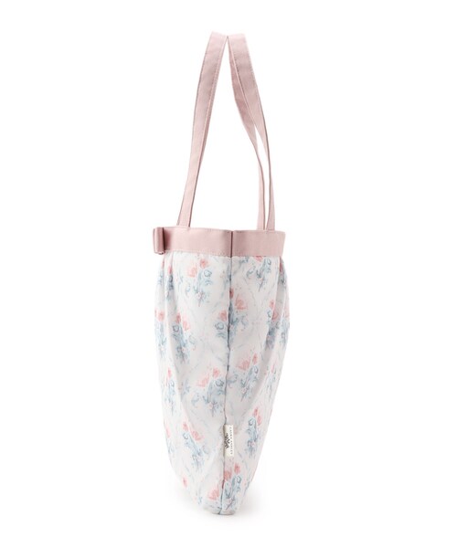 LAURA ASHLEY（ローラアシュレイ）の「スカボローフェア柄 リボントートバッグ（トートバッグ・レディース・ブルー系5/ライトイエロー系1/ピンク系その他・00）」の5枚目の写真