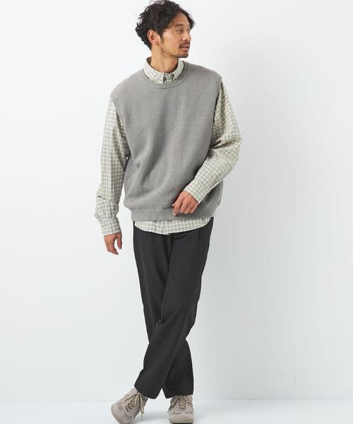 green label relaxing(グリーンレーベルリラクシング)の「コットン ヨリモクカノコ ベスト(ベスト・メンズ・グレー/ナチュラル・S/M/L/XL)」の7枚目の写真