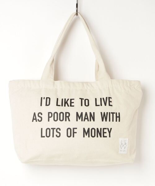 キャンバストートバッグ 「LOTS OF MONEY」（トートバッグ）｜blank by words（ブランクバイワーズ）