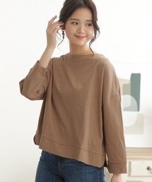 2wayフロントドロップショルダーカットソー 長袖