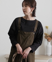 2wayフロントドロップショルダーカットソー 長袖
