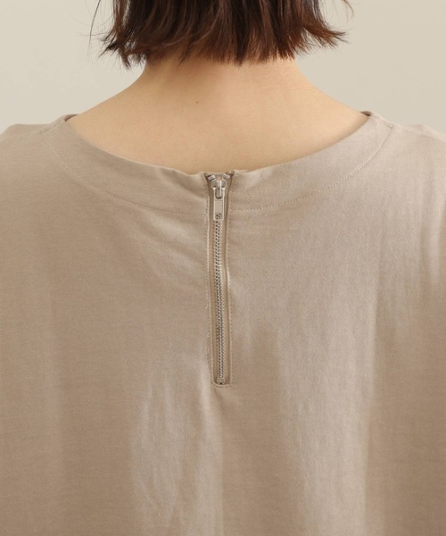 ElegChic（エレグシック）の「2wayフロントドロップショルダーカットソー 長袖（Tシャツ/カットソー・レディース・ブラック/ブラウン/グレイッシュベージュ・4L/XL/M）」の6枚目の写真