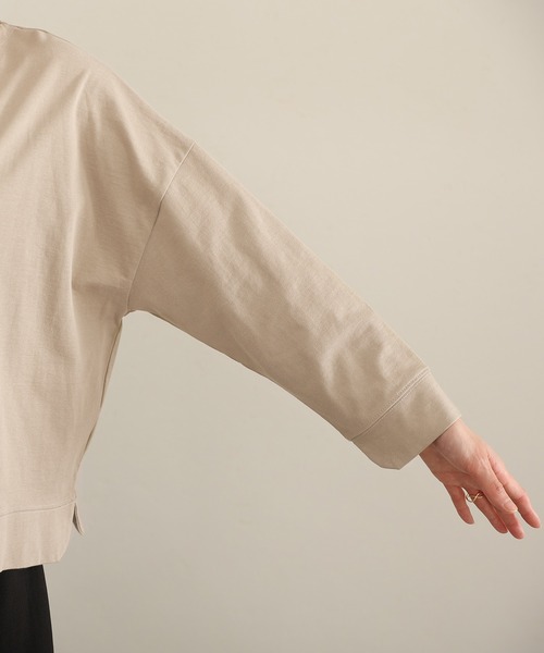 ElegChic（エレグシック）の「2wayフロントドロップショルダーカットソー 長袖（Tシャツ/カットソー・レディース・ブラック/ブラウン/グレイッシュベージュ・4L/XL/M）」の8枚目の写真
