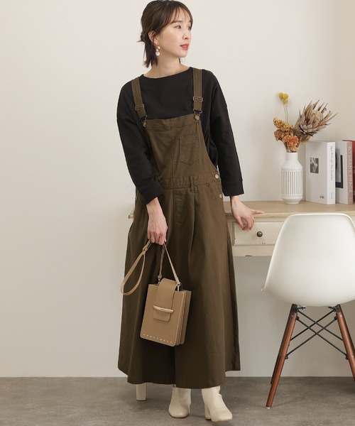 ElegChic（エレグシック）の「2wayフロントドロップショルダーカットソー 長袖（Tシャツ/カットソー・レディース・ブラック/ブラウン/グレイッシュベージュ・4L/XL/M）」の13枚目の写真