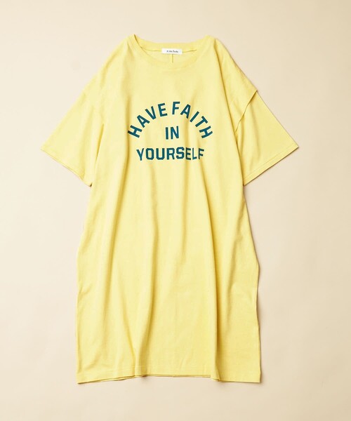 FREAK'S STORE（フリークスストア）の「▽【WEB限定】w/ the Parks/ウィズザパークス　肩タックフロッキープリントワンピース（ワンピース・レディース・ブラック/イエロー/グリーン・ﾌﾘ-）」の7枚目の写真