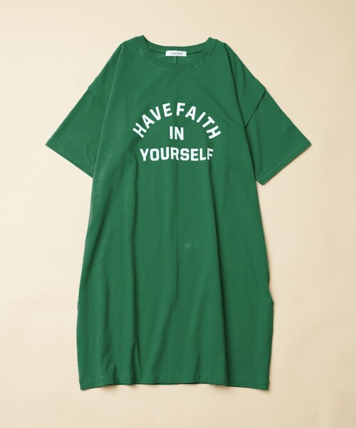 FREAK'S STORE（フリークスストア）の「▽【WEB限定】w/ the Parks/ウィズザパークス　肩タックフロッキープリントワンピース（ワンピース・レディース・ブラック/イエロー/グリーン・ﾌﾘ-）」の9枚目の写真