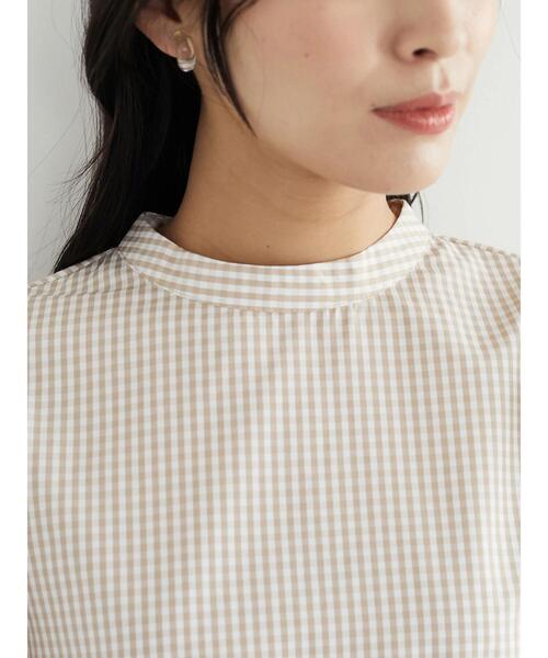 ELENCARE DUE（エレンカーレデュエ）の「・ELENCARE DUE ギンガムチェックブラウス（シャツ/ブラウス・レディース・ブラック/ベージュ/グリーン・FREE）」の22枚目の写真