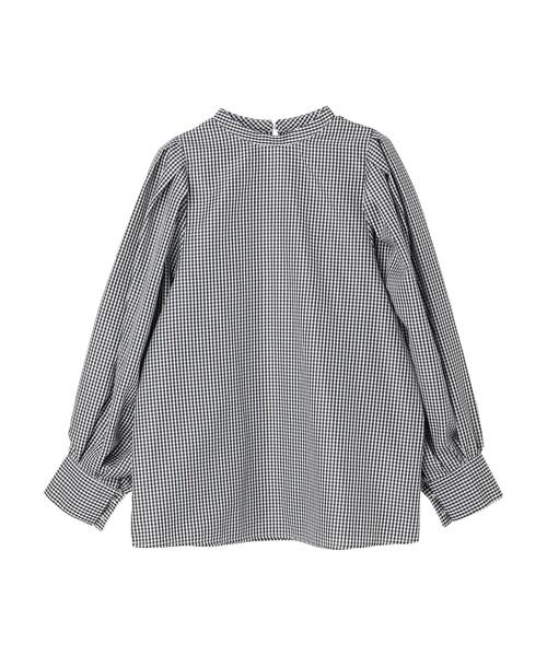 ELENCARE DUE（エレンカーレデュエ）の「・ELENCARE DUE ギンガムチェックブラウス（シャツ/ブラウス・レディース・ブラック/ベージュ/グリーン・FREE）」の7枚目の写真