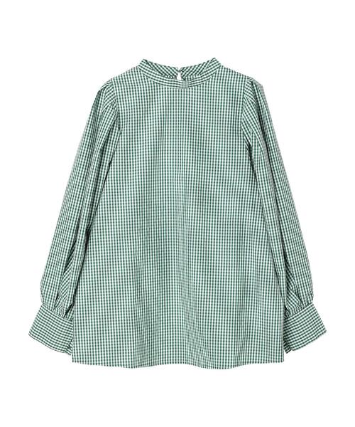 ELENCARE DUE（エレンカーレデュエ）の「・ELENCARE DUE ギンガムチェックブラウス（シャツ/ブラウス・レディース・ブラック/ベージュ/グリーン・FREE）」の9枚目の写真