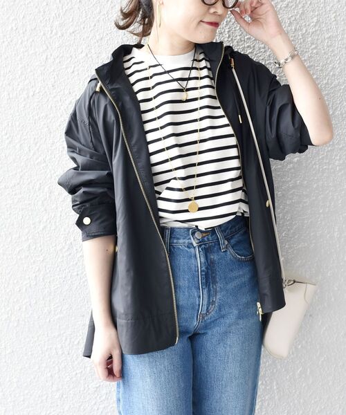 SHIPS（シップス）の「*〈撥水加工/手洗い可能〉LIMONTA EASTナイロンマウンテンパーカー◆（マウンテンパーカー・レディース・ブラック/ネイビー・ONE SIZE）」の18枚目の写真