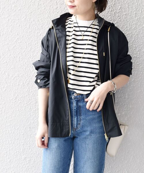 SHIPS（シップス）の「*〈撥水加工/手洗い可能〉LIMONTA EASTナイロンマウンテンパーカー◆（マウンテンパーカー・レディース・ブラック/ネイビー・ONE SIZE）」の21枚目の写真