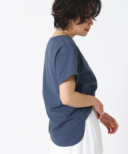 B.C STOCK(ベーセーストック)の「スタンダードTシャツ◆(Tシャツ/カットソー・レディース・ホワイト/ブラック/ネイビー/グリーン・FREE)」の11枚目の写真