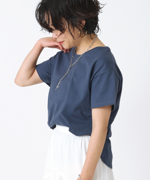 B.C STOCK(ベーセーストック)の「スタンダードTシャツ◆(Tシャツ/カットソー・レディース・ホワイト/ブラック/ネイビー/グリーン・FREE)」の12枚目の写真