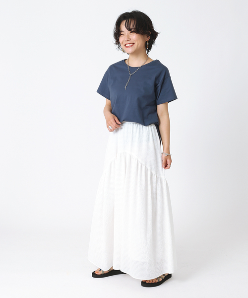 B.C STOCK(ベーセーストック)の「スタンダードTシャツ◆(Tシャツ/カットソー・レディース・ホワイト/ブラック/ネイビー/グリーン・FREE)」の13枚目の写真