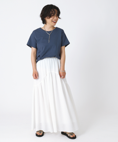 B.C STOCK(ベーセーストック)の「スタンダードTシャツ◆(Tシャツ/カットソー・レディース・ホワイト/ブラック/ネイビー/グリーン・FREE)」の14枚目の写真