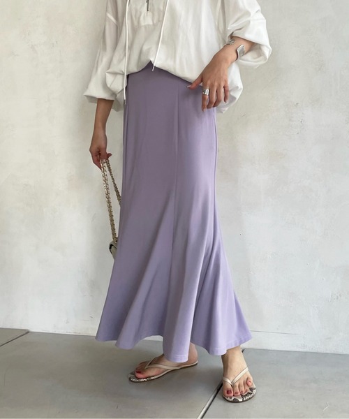 DouDou（ドゥドゥ）の「マーメイドスカート（スカート・レディース・ブラック/パープル/オフホワイト・FREE）」の3枚目の写真