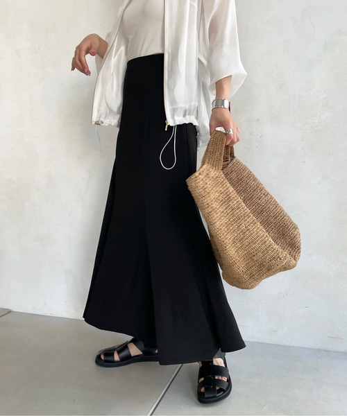 DouDou（ドゥドゥ）の「マーメイドスカート（スカート・レディース・ブラック/パープル/オフホワイト・FREE）」の2枚目の写真