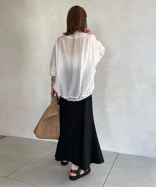 DouDou（ドゥドゥ）の「マーメイドスカート（スカート・レディース・ブラック/パープル/オフホワイト・FREE）」の11枚目の写真