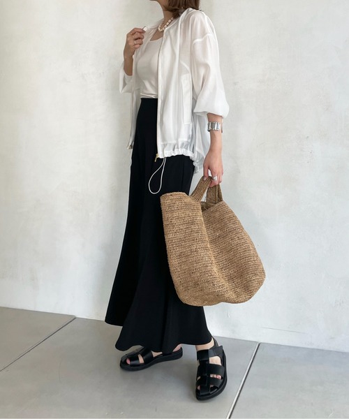 DouDou（ドゥドゥ）の「マーメイドスカート（スカート・レディース・ブラック/パープル/オフホワイト・FREE）」の4枚目の写真