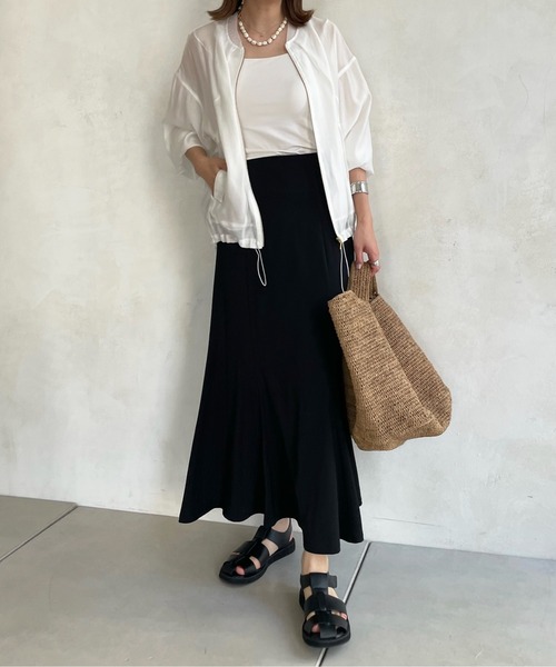 DouDou（ドゥドゥ）の「マーメイドスカート（スカート・レディース・ブラック/パープル/オフホワイト・FREE）」の22枚目の写真