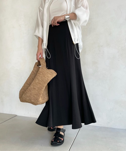 DouDou（ドゥドゥ）の「マーメイドスカート（スカート・レディース・ブラック/パープル/オフホワイト・FREE）」の8枚目の写真