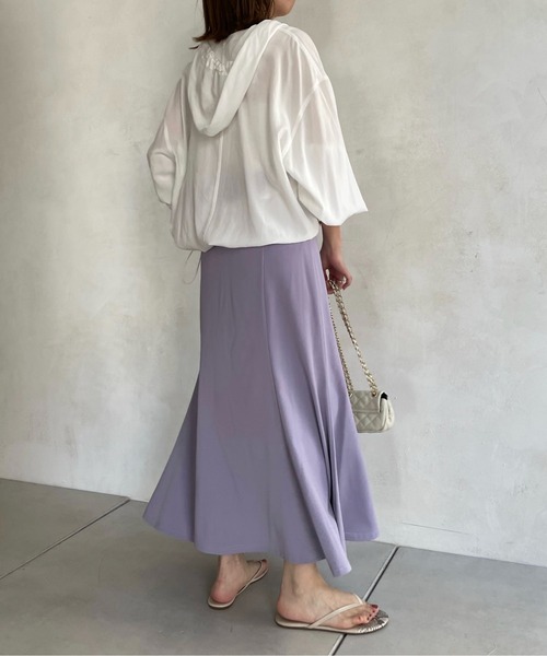 DouDou（ドゥドゥ）の「マーメイドスカート（スカート・レディース・ブラック/パープル/オフホワイト・FREE）」の12枚目の写真