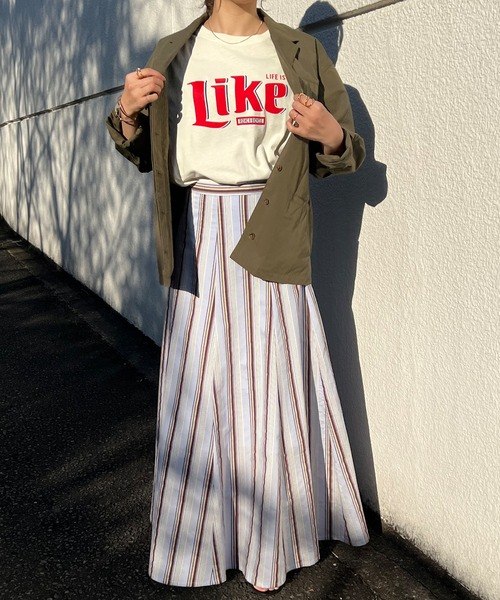 GOOD ROCK SPEED（グッドロックスピード）の「Likeプリントノースリーブカットソー（Tシャツ/カットソー・レディース・オフホワイト・FREE）」の15枚目の写真