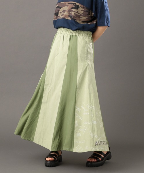 AVIREX（アヴィレックス）の「【WEB&DEPOT限定】TUCK SKIRT/ タックスカート（スカート・レディース・ブラック/オリーブ・FREE）」の12枚目の写真