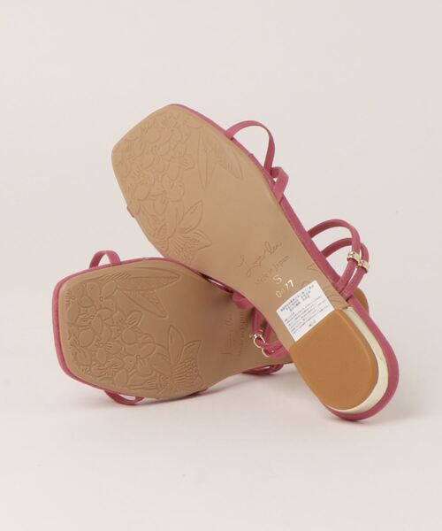 Launa lea(ラウナレア)の「スクエアトゥストラップサンダル(0477)(サンダル・レディース・ピンク/イエロー/ライトベージュ/ブラック/ライトブルー・LL/M/S/L)」の12枚目の写真