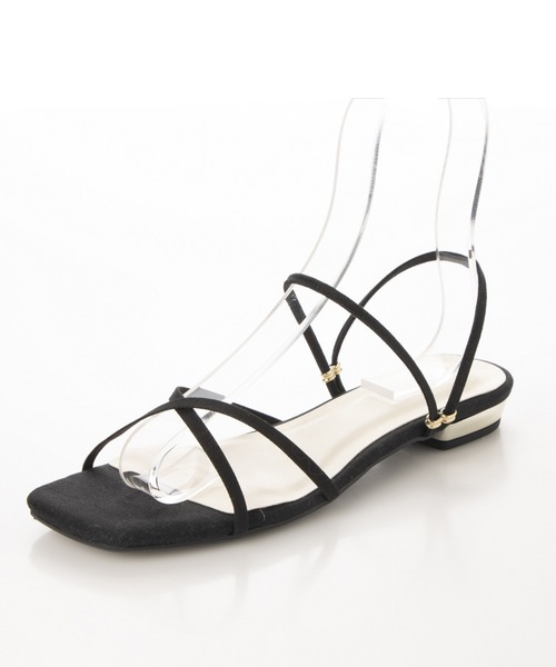 Launa lea(ラウナレア)の「スクエアトゥストラップサンダル(0477)(サンダル・レディース・ピンク/イエロー/ライトベージュ/ブラック/ライトブルー・LL/M/S/L)」の7枚目の写真