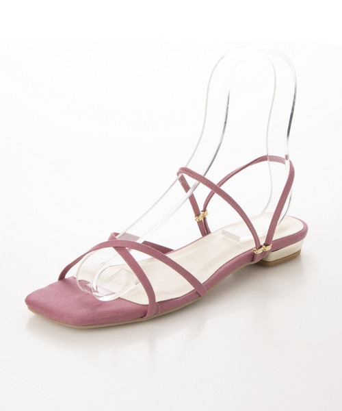 Launa lea(ラウナレア)の「スクエアトゥストラップサンダル(0477)(サンダル・レディース・ピンク/イエロー/ライトベージュ/ブラック/ライトブルー・LL/M/S/L)」の9枚目の写真