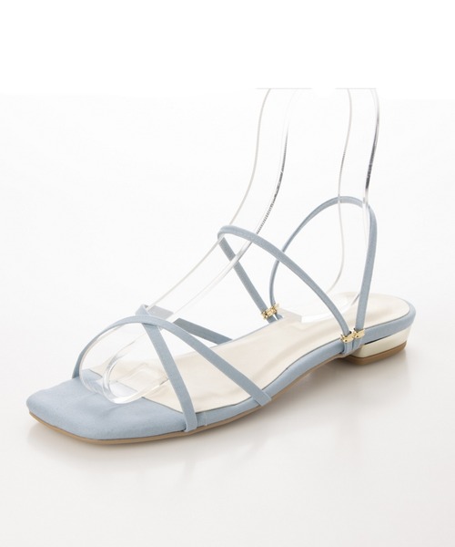 Launa lea(ラウナレア)の「スクエアトゥストラップサンダル(0477)(サンダル・レディース・ピンク/イエロー/ライトベージュ/ブラック/ライトブルー・LL/M/S/L)」の10枚目の写真