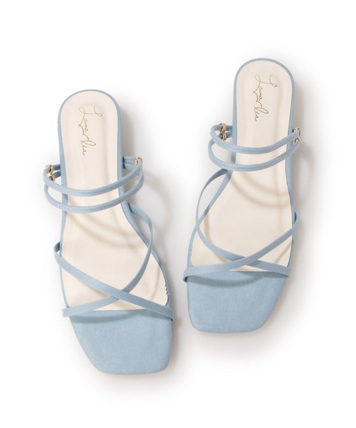 Launa lea(ラウナレア)の「スクエアトゥストラップサンダル(0477)(サンダル・レディース・ピンク/イエロー/ライトベージュ/ブラック/ライトブルー・LL/M/S/L)」の16枚目の写真