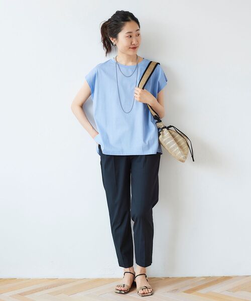 le.coeur blanc（ルクールブラン）の「メッシュナイロンドロストリングバッグ（ショルダーバッグ・レディース・ブラック/ベージュ・FREE）」の4枚目の写真