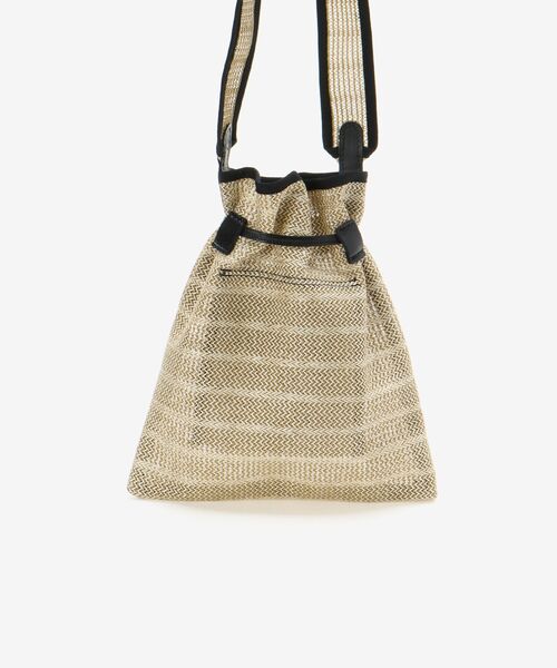 le.coeur blanc（ルクールブラン）の「メッシュナイロンドロストリングバッグ（ショルダーバッグ・レディース・ブラック/ベージュ・FREE）」の17枚目の写真