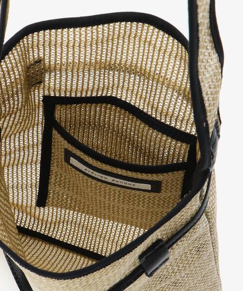 le.coeur blanc（ルクールブラン）の「メッシュナイロンドロストリングバッグ（ショルダーバッグ・レディース・ブラック/ベージュ・FREE）」の20枚目の写真