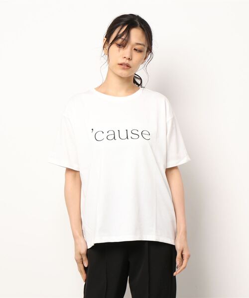 Te chichi（テチチ）の「刺繍ロゴTシャツ（Tシャツ/カットソー・レディース・ブラック/ネイビー/オフホワイト・ﾌﾘ-）」の15枚目の写真