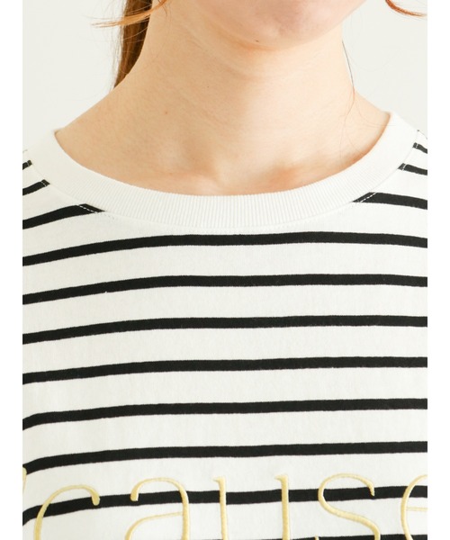 Te chichi（テチチ）の「刺繍ロゴTシャツ（Tシャツ/カットソー・レディース・ブラック/ネイビー/オフホワイト・ﾌﾘ-）」の11枚目の写真