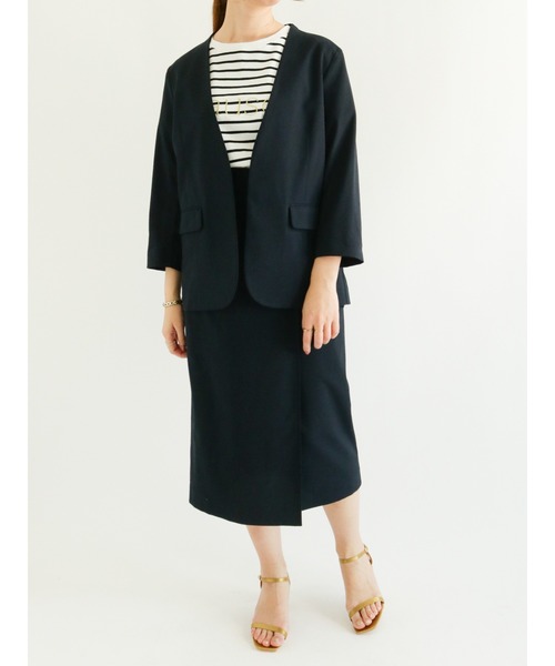 Te chichi（テチチ）の「刺繍ロゴTシャツ（Tシャツ/カットソー・レディース・ブラック/ネイビー/オフホワイト・ﾌﾘ-）」の7枚目の写真