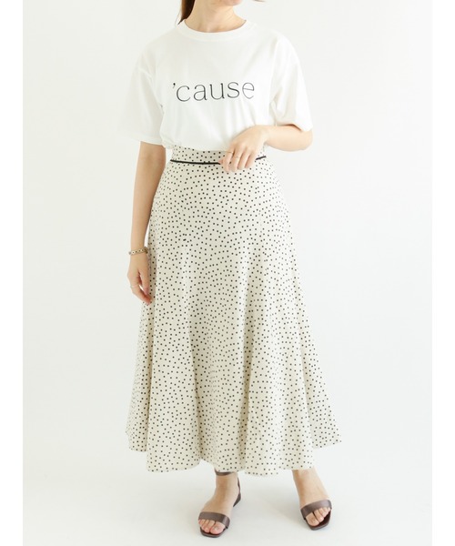 Te chichi（テチチ）の「刺繍ロゴTシャツ（Tシャツ/カットソー・レディース・ブラック/ネイビー/オフホワイト・ﾌﾘ-）」の6枚目の写真