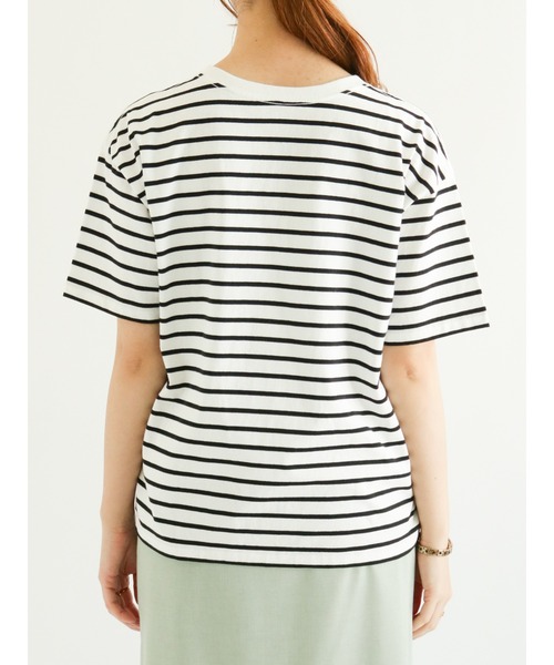 Te chichi（テチチ）の「刺繍ロゴTシャツ（Tシャツ/カットソー・レディース・ブラック/ネイビー/オフホワイト・ﾌﾘ-）」の10枚目の写真