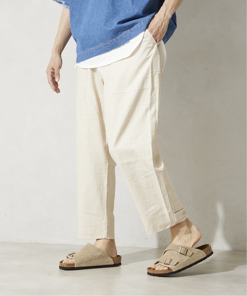 JOURNAL STANDARD relume（ジャーナルスタンダード　レリューム）の「《追加》【HOUSE HOLD/ハウスホールド】FLANDERS LINEN ワイドベイカーパンツ（その他パンツ・メンズ・オフホワイト/グレー/カーキ/ブラック・1/2/3/4）」の15枚目の写真
